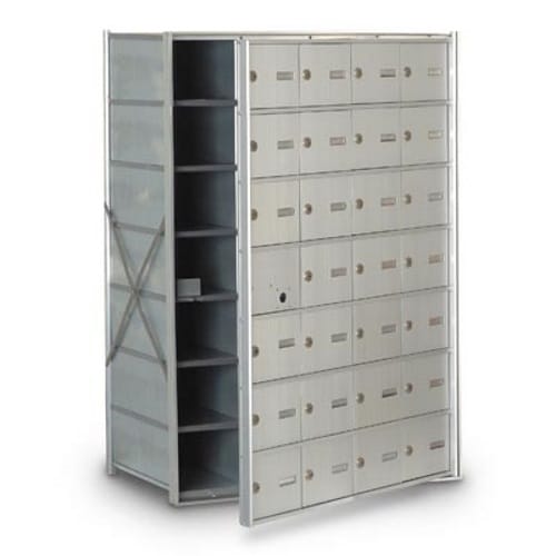 CAD Drawings American Postal Manufacturing Co. Front Loading 27-Door Horizontal Mailbox